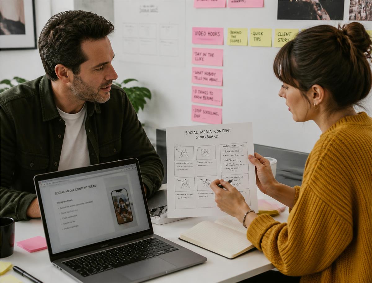 We research the content and build the plan